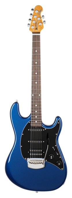 Music Man Cutlass RS HSS - Lakeside Blue - Figured Roasted Maple/Rosewood - Black PG - Chrome Hardware