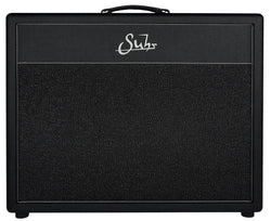 Suhr Hedgehog 2x12 Cabinet, Black/Silver Grill, Celestion G12-65H speakers