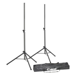 Adam Hall SPS023SET Set of 2 Adjustable Aluminum Speaker Stands with Bag