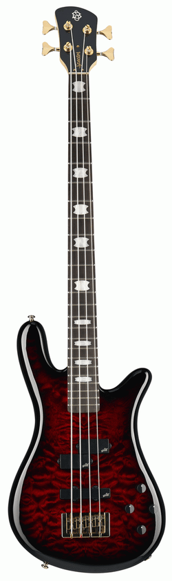 Spector Icon NS-2 Bolt-On Bass Guitar, Black Cherry