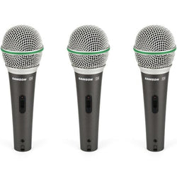 Samson Q6 Dynamic Microphone 3 Pack